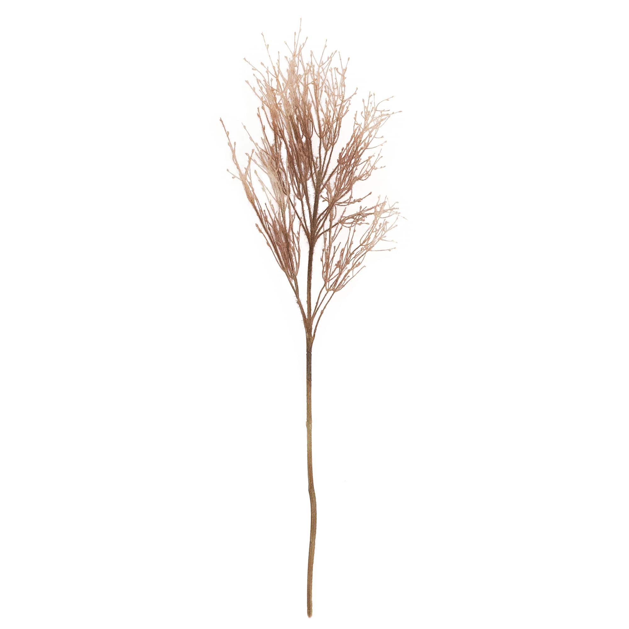 35" Flocked Fountain Grass Artificial Fall Harvest Spray